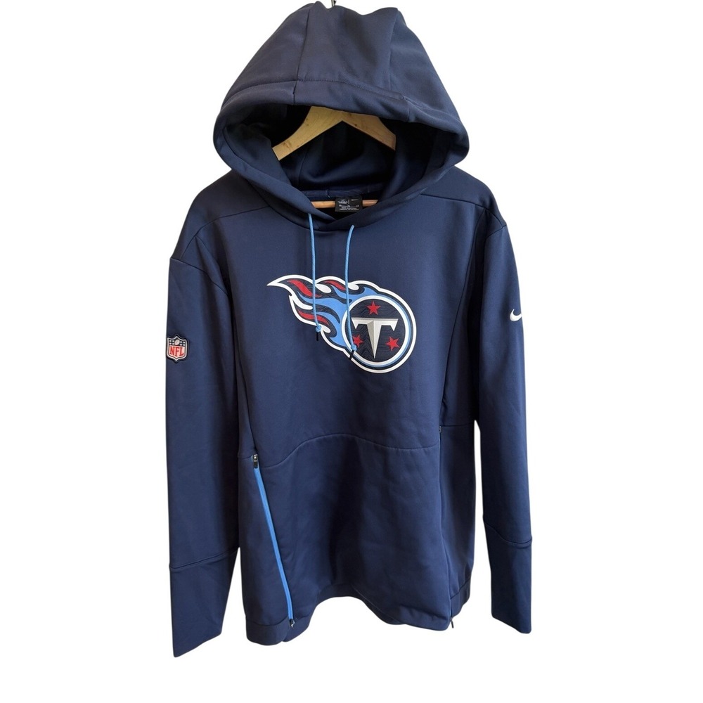 Tennessee Titans Nike Onfield Hoodie Mens XL Blue NFL Football Sweatshirt
